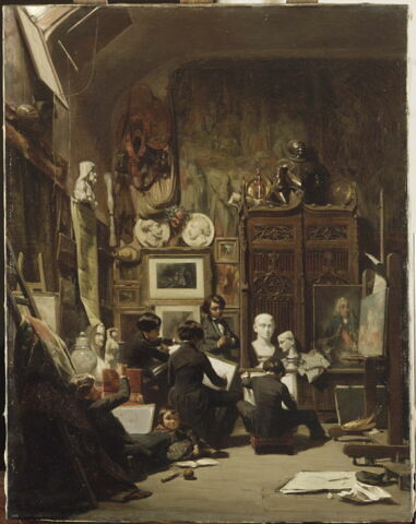 Souvenir d'atelier ou Intérieur d'atelier