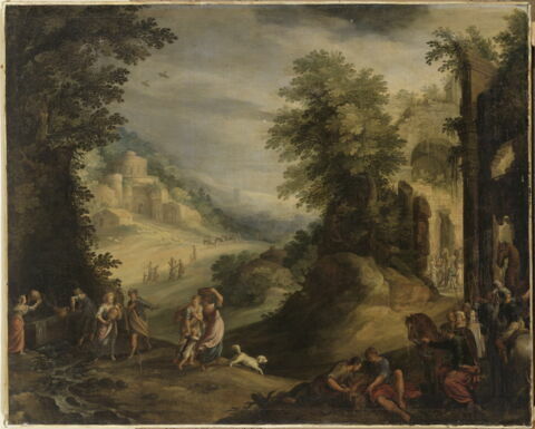 Paysage avec Eliézer et Rébecca, image 2/2