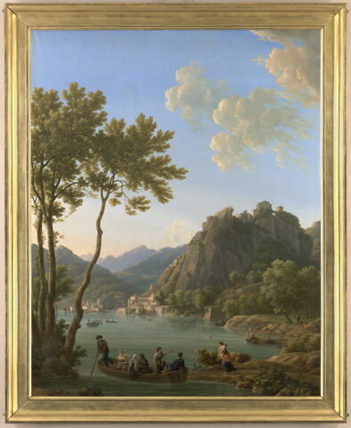 Paysage ; vue de l'Isola di Sora