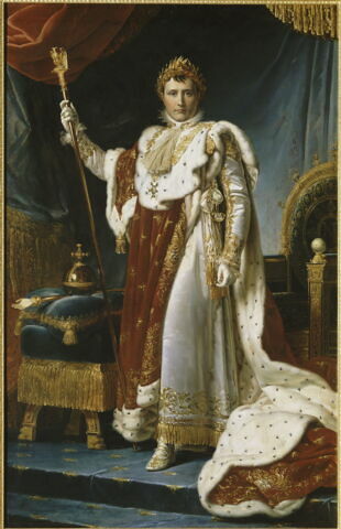 Portrait en pied de Napoléon Ier en costume du Sacre