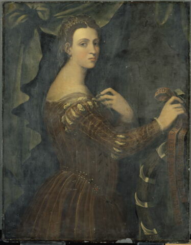 Portrait de femme avec les attributs de sainte Catherine, image 3/3