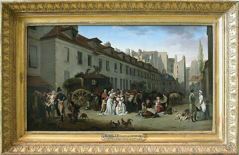 L'arrivée d'une diligence dans la cour des Messageries, rue Notre-Dame-des-Victoires, à Paris., image 5/9