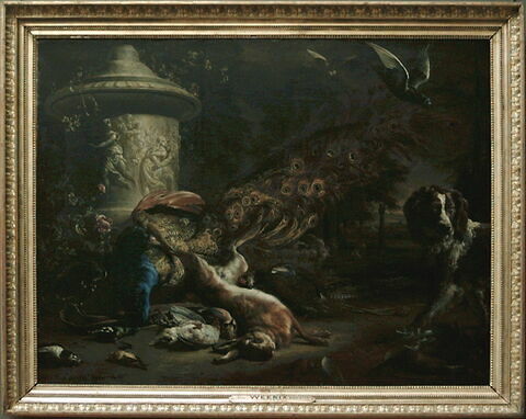 Nature morte au paon et au chien, image 3/3