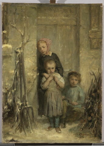 Enfants dans la neige