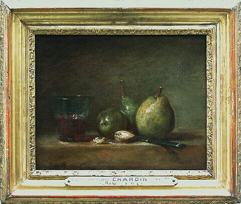 Poires, noix et verre de vin., image 4/4