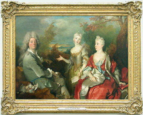 Portrait de famille, dit autrefois à tort : Le peintre, sa femme et sa fille, image 3/3