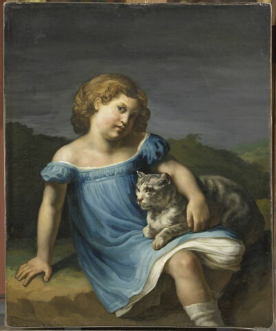 Portrait de Louise Vernet enfant