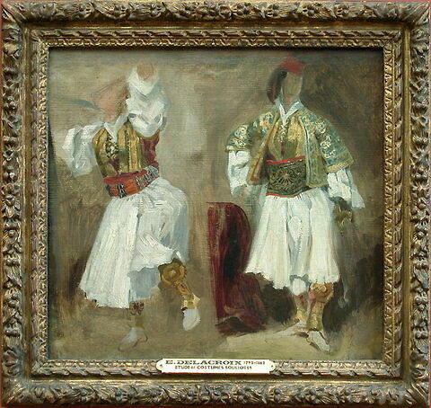 Deux études de costumes souliotes, image 2/3