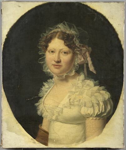 Portrait de femme en blanc