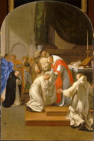 Saint Bruno donne l'habit à plusieurs novices, image 3/3