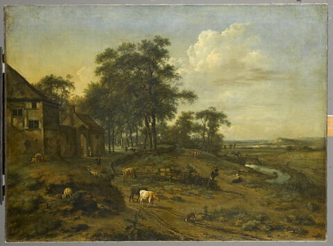Paysage avec une ferme
