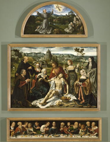 Retable de la Déploration Christ : La Stigmatisation de saint François d'Assise., image 4/4