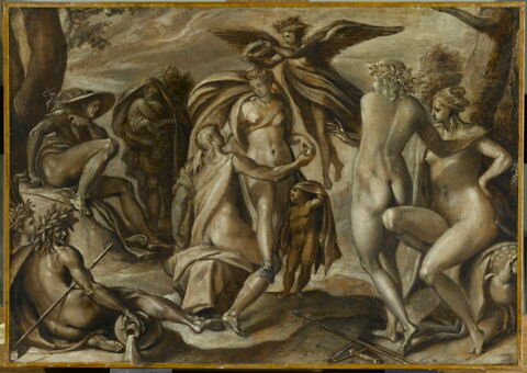 Le Jugement de Pâris (grisaille)