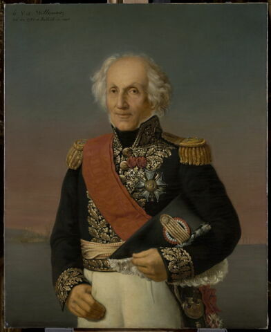 Portrait du vice-amiral Willaumez, à Belle-île-en-mer