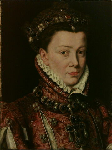 Portrait d'Élisabeth de Valois (1545 1568), fille de Henri II, roi de France, femme de Philippe II, roi d'Espagne, image 3/4