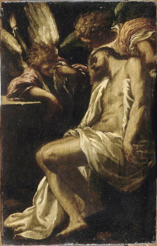 Le Christ mort entre deux anges