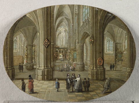 Intérieur d'église. Effet de jour