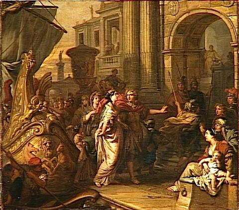 Le Débarquement d'Hélène conduite par Pâris au palais de Priam, à Troie, image 5/5