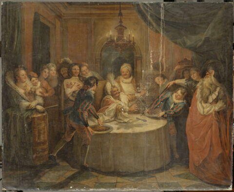 Le repas de Sancho (Cervantes, Don Quichotte)., image 3/3