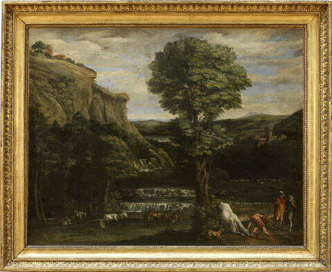 Paysage avec Hercule combattant Acheloüs changé en taureau, image 3/4