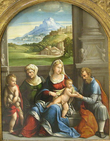 La Vierge, l'Enfant Jésus et saint Joseph avec sainte Élisabeth et le petit saint Jean Baptiste, image 3/3