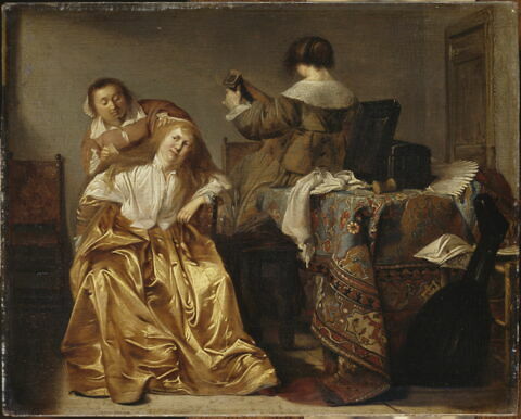 Dame à sa toilette, image 2/3