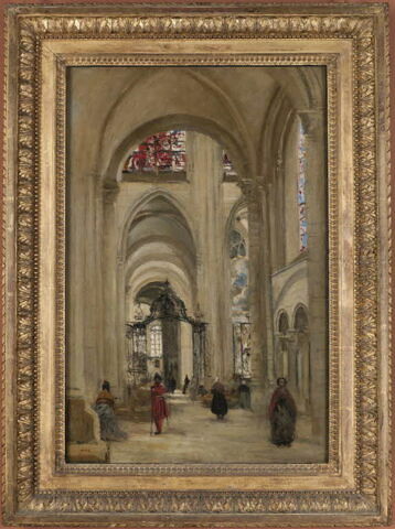 Vue de l'intérieur de la cathédrale de Sens., image 3/4