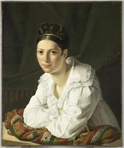 Portrait de madame Claude-Marie Dubufe, née Edmée-Françoise Duménillet (1793-1837), première femme de l'artiste.