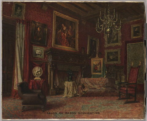 Salon du baron Basile de Schlichting.