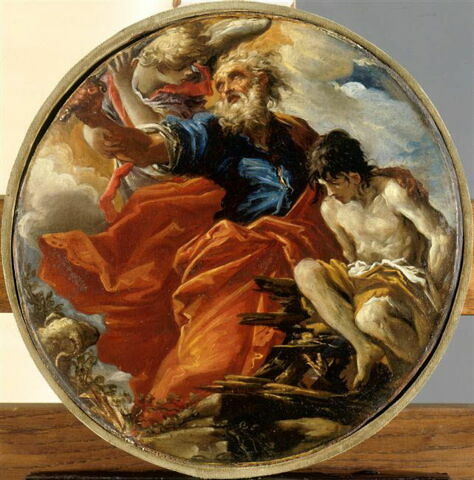 Abraham s'apprêtant à sacrifier Isaac, image 2/2