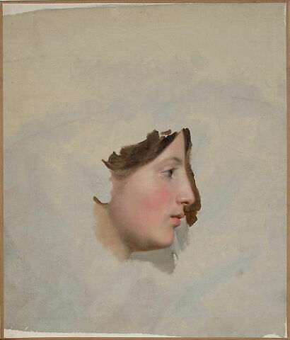 Tête de femme de profil à droite, image 2/3