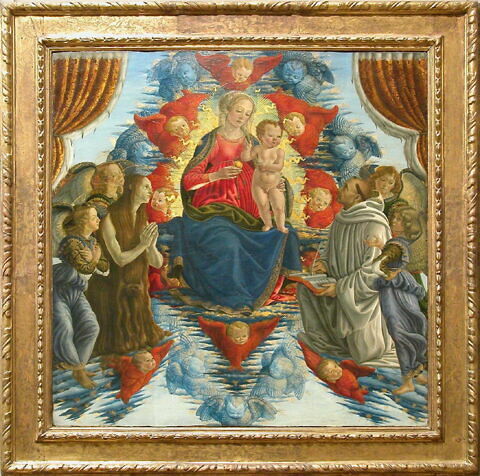 La Vierge et l'Enfant en gloire entourés de chérubins, de séraphins, de quatre anges, de sainte Marie-Madeleine et de saint Bernard de Clairvaux, image 2/5