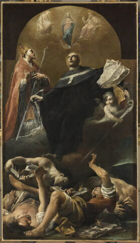 L'Immaculée Conception avec saint Anselme et saint Martin