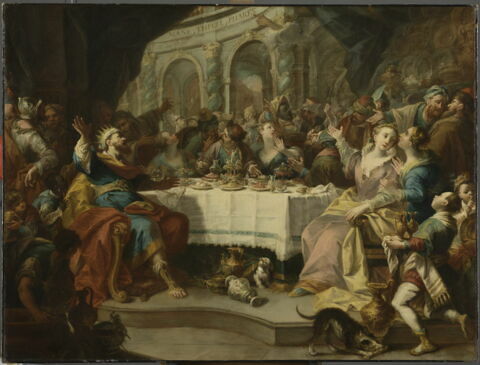 Mané, Thécel, Pharès. Le Festin de Balthasar