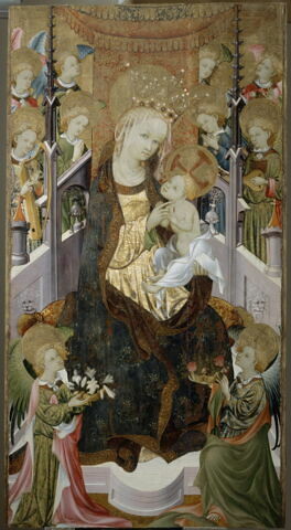 La Vierge et l'Enfant entourés d'anges