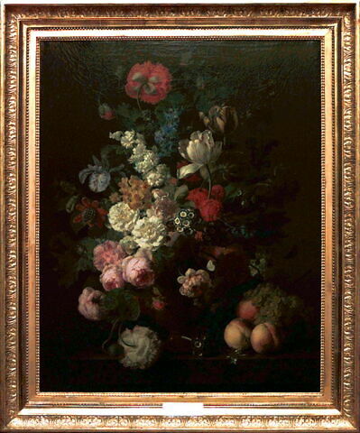 Vase de fleurs, raisins et pêches, image 3/3