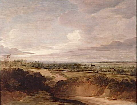 Vue de plaine avec talus au premier plan, image 3/3