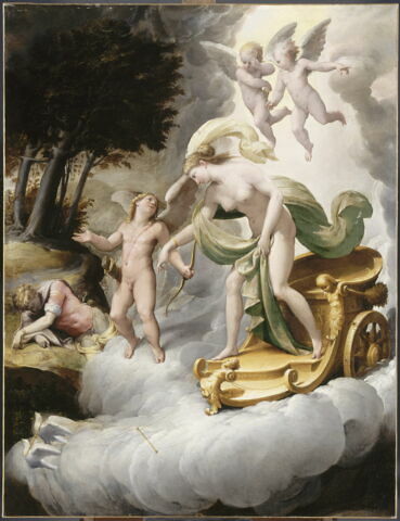 Vénus conduite par l'Amour vers Adonis mort, image 3/3