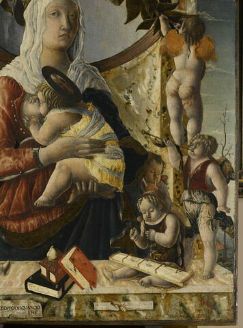 La Vierge allaitant l'Enfant avec huit anges musiciens, image 8/10