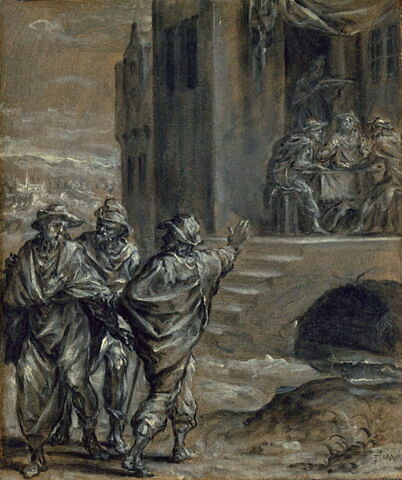 Jésus et les disciples d'Emmaüs, image 2/3