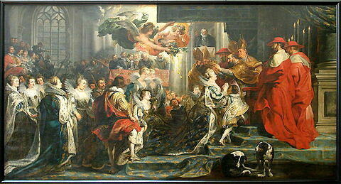 Le Couronnement de la reine à l'abbaye de Saint-Denis, le 13 mai 1610, image 2/4