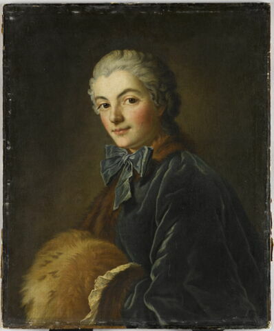 Jeune femme au manchon.