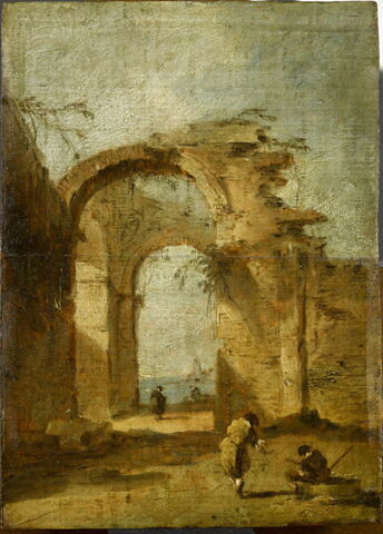 Caprice avec un arc en ruine