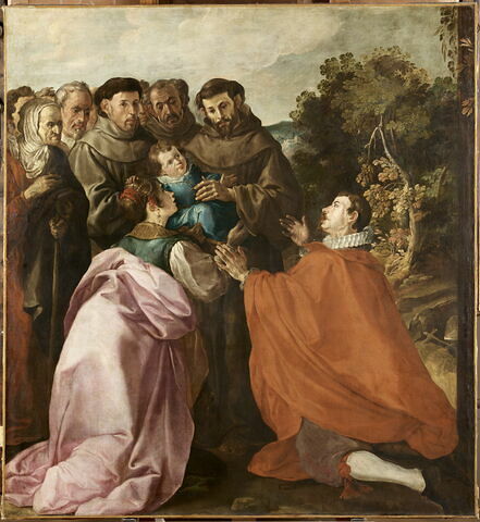 Guérison de saint Bonaventure enfant par saint François