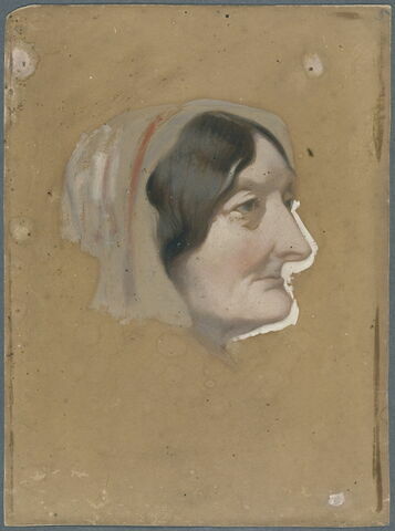 Tête de vieille femme au nez pointu. Madame de Baor, femme de lettres, image 3/4