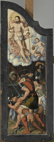 Résurrection du Christ. Vanité (1 volet sur 2  d'un triptyque)