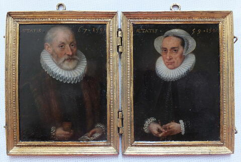 Portrait d'homme et portrait de femme