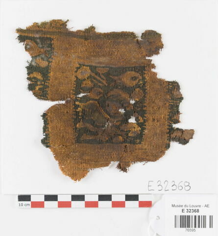 décor de textile ; fragment