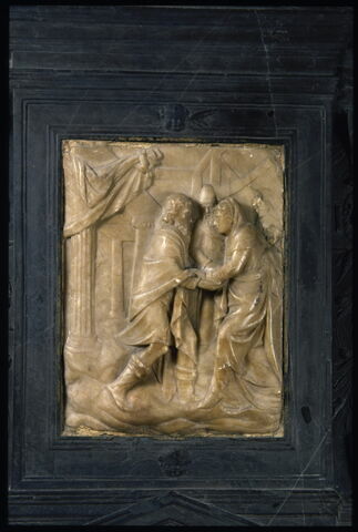 Le Mariage de la Vierge et la Visitation, éléments du monument funéraire d'Emeric Schillinck, chantre de Saint-Lambert de Liège de 1550 à sa mort en 1565, image 2/4