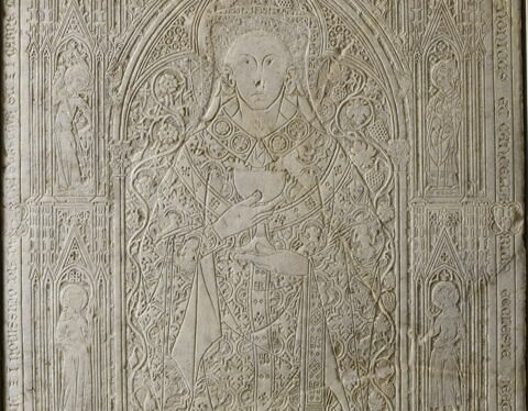 Dalle funéraire gravée de Jean Casse, chanoine et chancelier de la cathédrale de Noyon (+1350), image 6/8